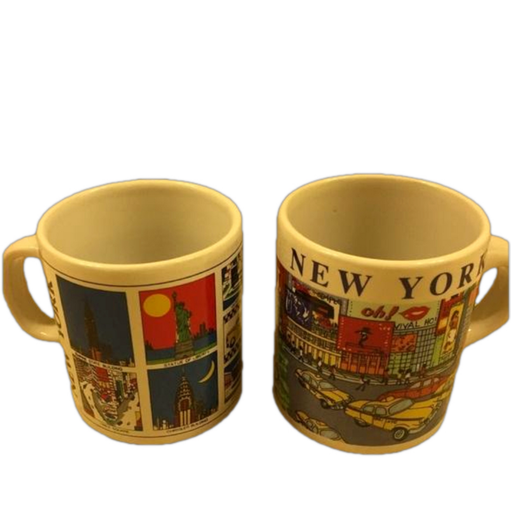 Two NY Small Coffee Cups
